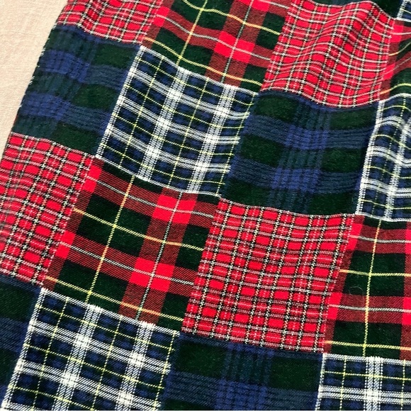 L.L. Bean Very Thick Patchwork Plaid Pants 100% Cotton Over Size XL Traditional - Picture 4 of 9